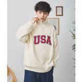 スウェットライクハーフZIPUSAプルオーバー メンズ レディース | WEGO【MEN】 | 詳細画像8