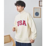 スウェットライクハーフZIPUSAプルオーバー メンズ レディース | WEGO【MEN】 | 詳細画像9