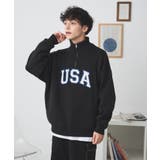 スウェットライクハーフZIPUSAプルオーバー メンズ レディース | WEGO【MEN】 | 詳細画像13