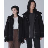 ブラック | フェイクムートンフライトジャケット | WEGO【MEN】
