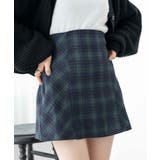 グリーンチェック1 | チェック切替ミニスカート | WEGO【WOMEN】