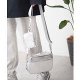 シルバー | ポーチ付きスクエアショルダー | WEGO【WOMEN】