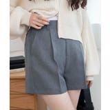杢グレー | タックショートパンツ | WEGO【WOMEN】