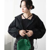 ブラック | ショートナイロンブルゾン | WEGO【WOMEN】