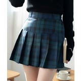 グリーンチェック1 | プリーツスカパン | WEGO【WOMEN】