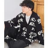 柄2 | オーバーフィットロゴカーディガン | WEGO【MEN】