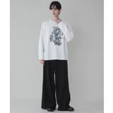 トロミフラワーモチーフLS | WEGO【MEN】 | 詳細画像2 