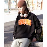 ブラック | アクセ付きグラフィックロンT | WEGO【MEN】