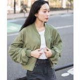 カーキ | ショートMA-1 | WEGO【WOMEN】