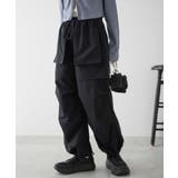 ブラック | 2WAYパラシュートパンツ | WEGO【WOMEN】