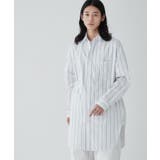 ホワイトストライプ | ストライプロングシャツ | WEGO【MEN】