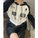 杢グレー | カレッジカットパーカー | WEGO【WOMEN】