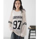 ロゴメッシュジャガードニット | WEGO【WOMEN】 | 詳細画像1 