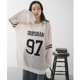 ロゴメッシュジャガードニット | WEGO【WOMEN】 | 詳細画像9 