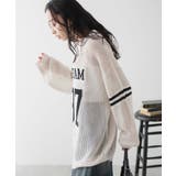 ロゴメッシュジャガードニット | WEGO【WOMEN】 | 詳細画像10 