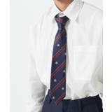 ネイビー | メンズエンブレム柄スクールネクタイ | WEGO【MEN】