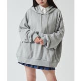杢グレー | ルーズフィットプルパーカー | WEGO【WOMEN】
