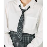 ブラックチェック1 | チェックスクールネクタイ | WEGO【WOMEN】