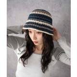 クロシェ編みボーダーハット | WEGO【WOMEN】 | 詳細画像3