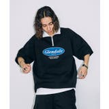 ブラック | ヘビーウエイトサークルロゴハーフZIPT(S) | WEGO【MEN】