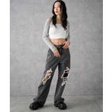 ヴィンテージウォッシュダメージデニムパンツ | WEGO【WOMEN】 | 詳細画像5 