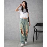 ヴィンテージウォッシュダメージデニムパンツ | WEGO【WOMEN】 | 詳細画像15