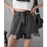ブラックその他 | ダメージデニムショートパンツ | WEGO【WOMEN】