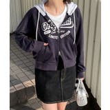 カレッジプリントZIPパーカー | WEGO【WOMEN】 | 詳細画像5 