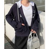 カレッジプリントZIPパーカー | WEGO【WOMEN】 | 詳細画像8