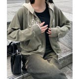 カレッジプリントZIPパーカー | WEGO【WOMEN】 | 詳細画像10