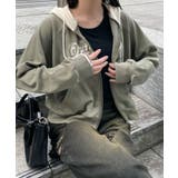 カレッジプリントZIPパーカー | WEGO【WOMEN】 | 詳細画像10 