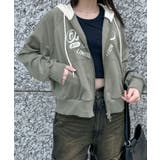 カレッジプリントZIPパーカー | WEGO【WOMEN】 | 詳細画像14