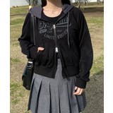 カレッジプリントZIPパーカー | WEGO【WOMEN】 | 詳細画像16