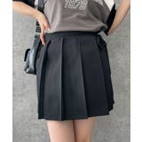 ブラック | プリーツラップスカート付きショートPT | WEGO【WOMEN】