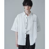 ホワイト | アムンゼンワンポイントBIGシャツ(S) | WEGO【MEN】