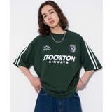 グリーン | ラインゲームロゴT | WEGO【MEN】