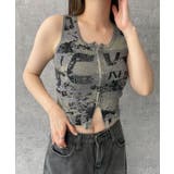 Wジップロゴプリントタンク | WEGO【WOMEN】 | 詳細画像8