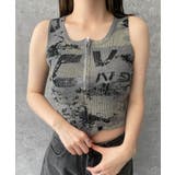 Wジップロゴプリントタンク | WEGO【WOMEN】 | 詳細画像10