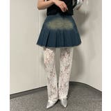 ヴィンテージウォッシュデニムプリーツスカパン | WEGO【WOMEN】 | 詳細画像9 
