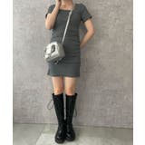 スクープネックサイドギャザーミニワンピ | WEGO【WOMEN】 | 詳細画像3