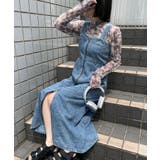 デニム中濃加工色 | デニムWジップジャンスカ | WEGO【WOMEN】