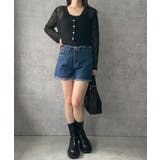 ハイウエストフリンジデニムショートパンツ | WEGO【WOMEN】 | 詳細画像2