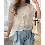 半袖メッシュアンサンブルカーデ | WEGO【WOMEN】 | 詳細画像17 