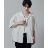 オフホワイト | リネンレーヨンオープンカラーシャツ(S) | WEGO【MEN】