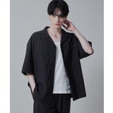 ダークグレー | リネンレーヨンオープンカラーシャツ(S) | WEGO【MEN】
