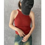 ダークオレンジ | ノースリーブホルターネックニット | WEGO【WOMEN】