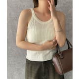 ホワイトアイボリー | ノースリーブホルターネックニット | WEGO【WOMEN】
