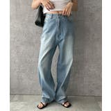 デニム淡色 | メタリックプリントパンツ | WEGO【WOMEN】