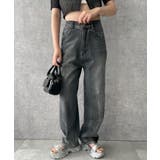 ブラック | メタリックプリントパンツ | WEGO【WOMEN】