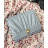 サックス | フラワーギャザーウォレット | WEGO【WOMEN】